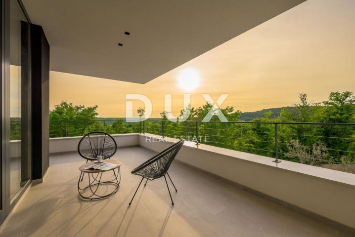 ISTRIA, GROŽNJAN - Designer newly built villa with complete privacy, located in front of a green are