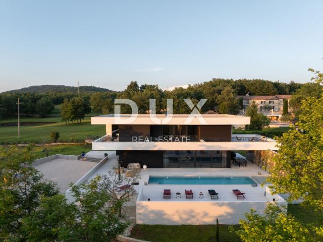 ISTRIA, GROŽNJAN - Designer newly built villa with complete privacy, located in front of a green are