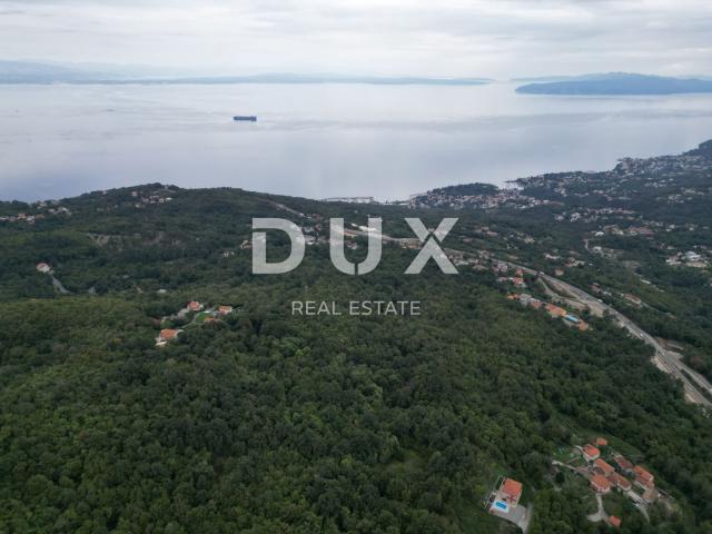 OPATIJA, VEPRINAC - plot of land 6700 m2 with a beautiful view of the sea for a mountain lodge, spor