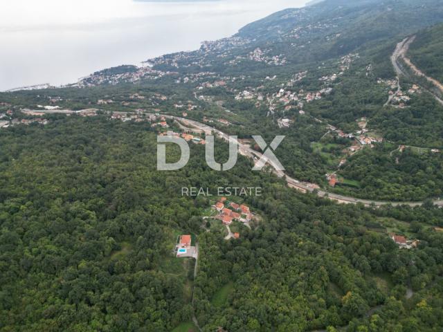 OPATIJA, VEPRINAC - plot of land 6700 m2 with a beautiful view of the sea for a mountain lodge, spor