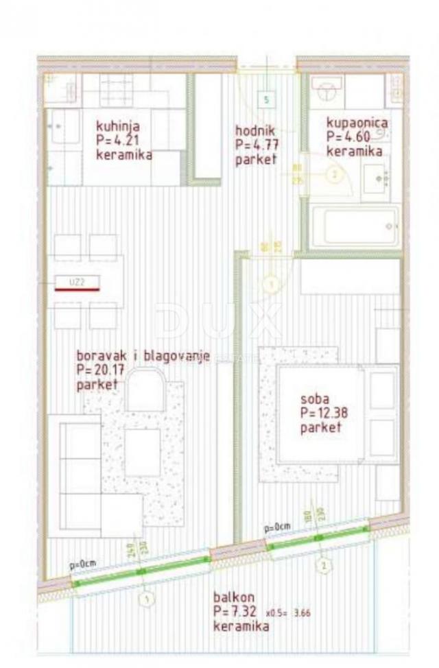 ISTRIEN, POREČ - Einzimmerwohnung 58m2, Neubau 800m vom Meer entfernt!