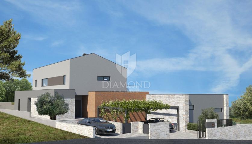 Labin, land with building permit in a quiet location