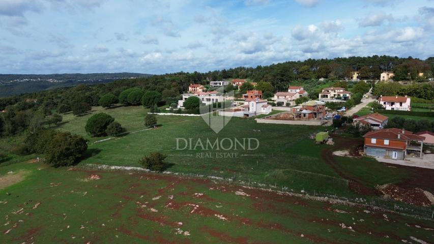 Labin, land with building permit in a quiet location