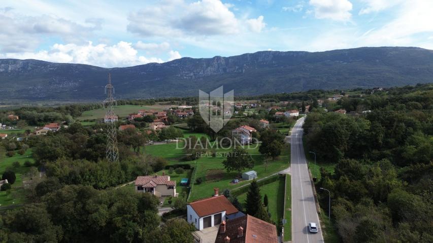 Kršan, construction and agricultural land