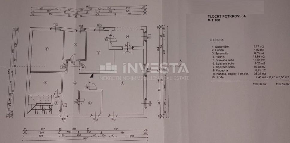 Umgebung von Tinjan, eine schöne Villa mit 3 Einheiten und einem großen Garten