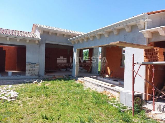 Surroundings of Tinjan, stone villa under construction, 170 m2