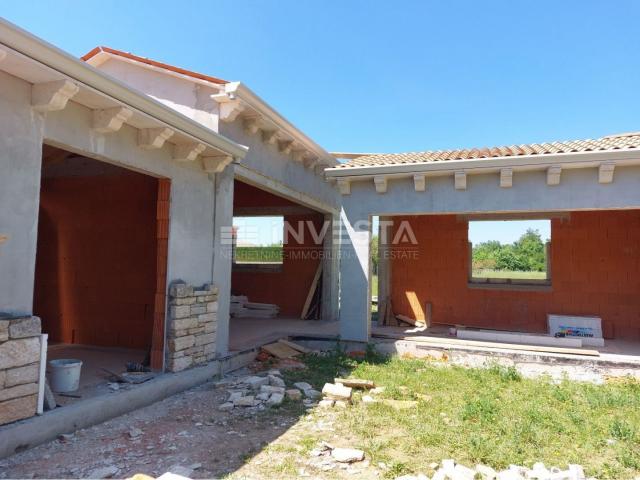 Surroundings of Tinjan, stone villa under construction, 170 m2