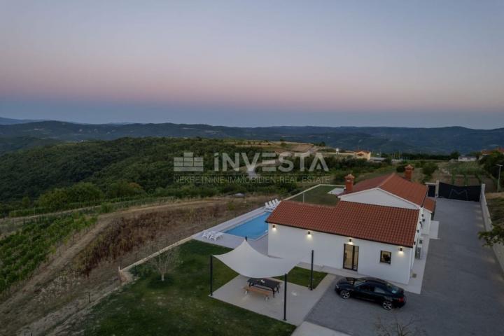 Umgebung von Motovun, luxuriöse Villa mit sensationeller Aussicht