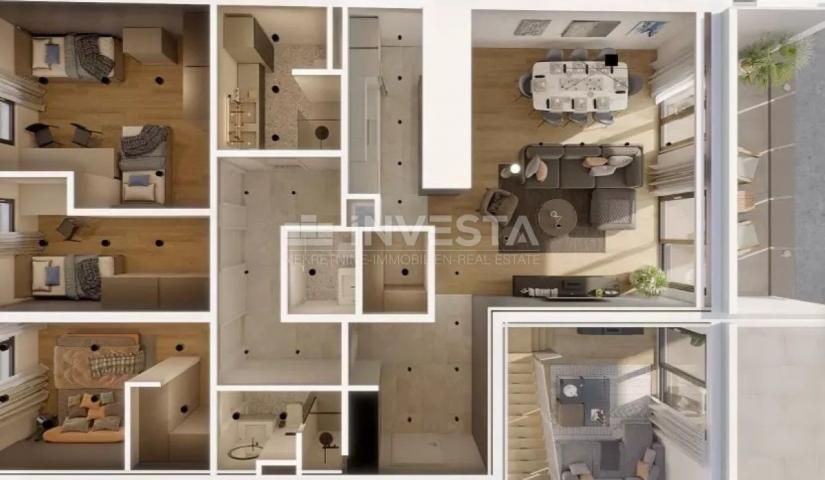 Pula Center, SMART HOME Apartment with 3 Bedrooms and Parking