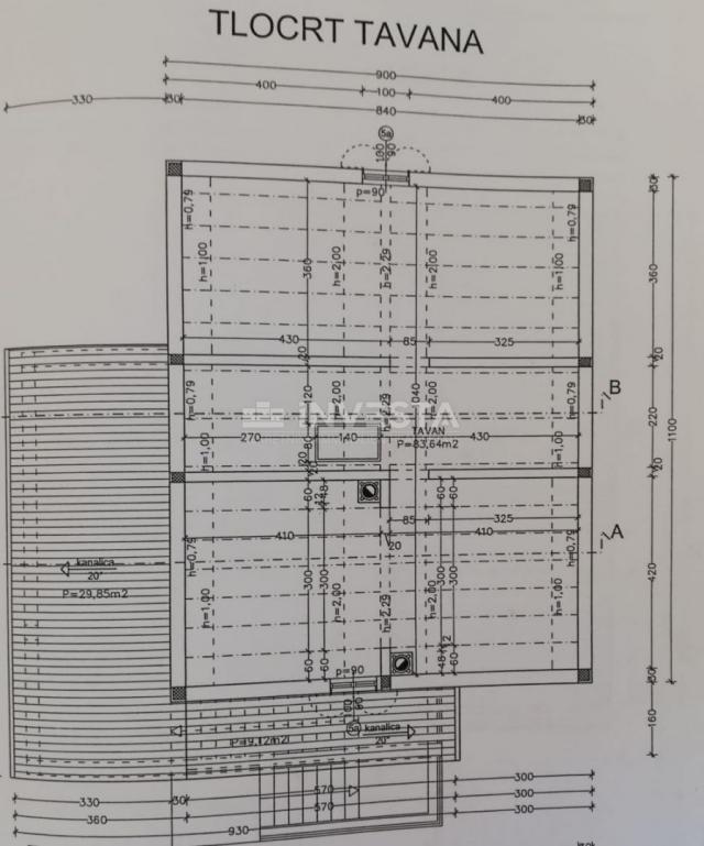 Ližnjan, neu gebaute, qualitativ hochwertige Familienhaus mit zwei Wohnungen.