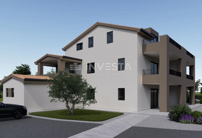 Poreč okolica - stan E 122, 56 m2 u potkrovlju, novogradnja