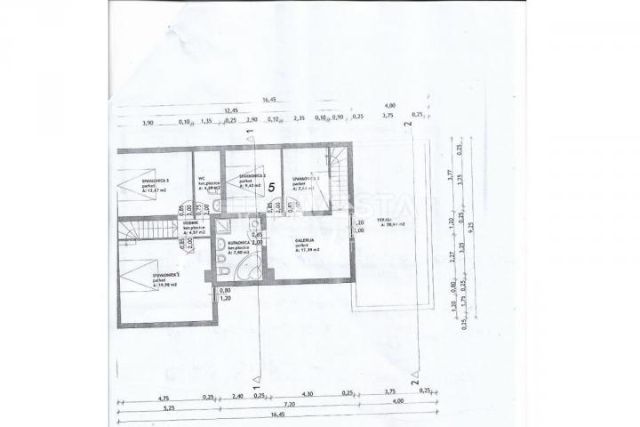 Poreč okolica, dvoetažni stan 107, 43 m2 1. kat/potkrovlje, novogradnja