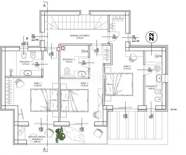 Marčana, Divšići and Krnica, 2 modern holiday villas, 3 bedrooms + living room