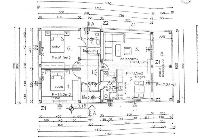 Juršići, zemljište od 20. 000 m2 s projektom, započeta gradnja