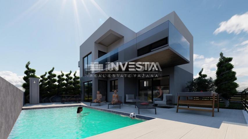 Poreč area, ground floor apartment with pool, 93 m2, new building