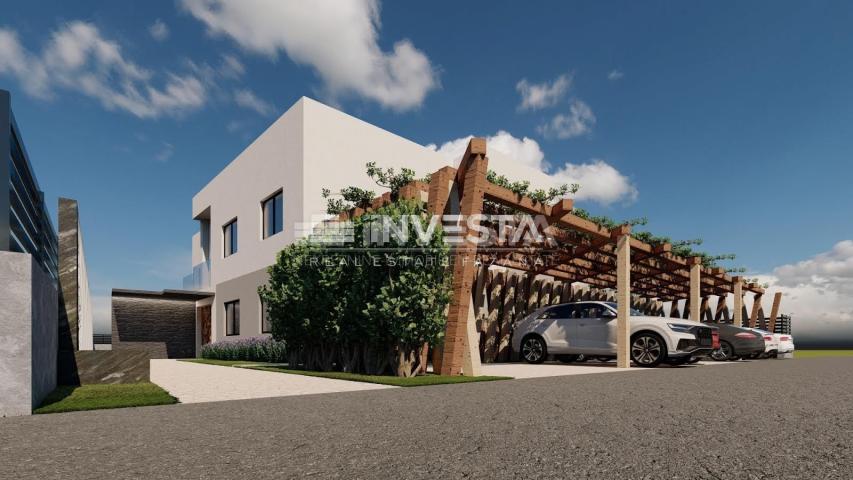 Poreč area, ground floor apartment with pool, 93 m2, new building