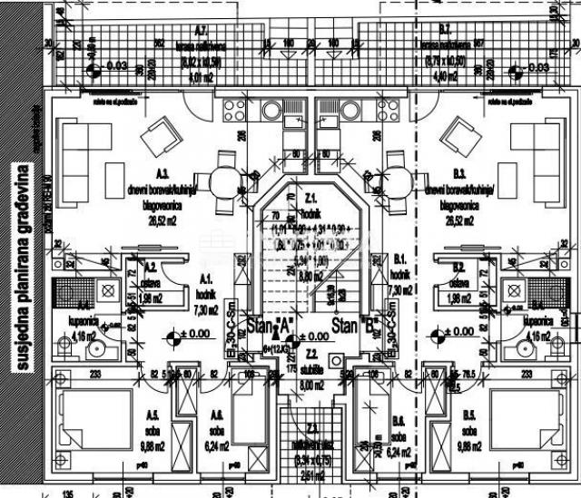 Bereich Fažana - Zweizimmerwohnung im Erdgeschoss, NEUBAU!