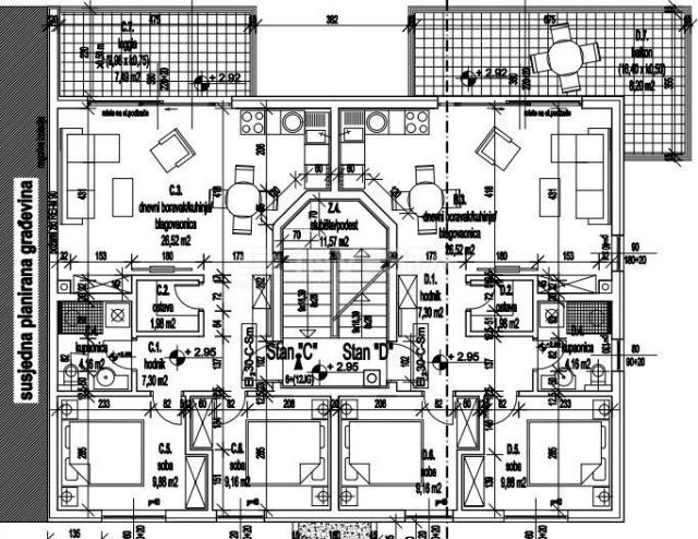 Fažana Umgebung - Zweizimmerwohnung im 1. Stock, NEU GEBAUT!