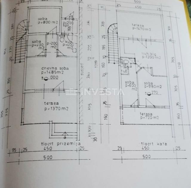 Pula, Štinjan, kuća sa 2 apartmana i okućnicom, 1 km od mora