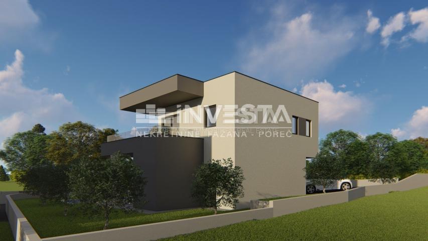 Istrien, Peruški, Villa mit Pool, 141 m2, 2 km vom Meer entfernt, NEU GEBAUT