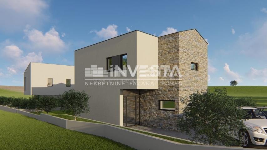 Istrien, Peruški, Villa mit Pool, 141 m2, 2 km vom Meer entfernt, NEU GEBAUT