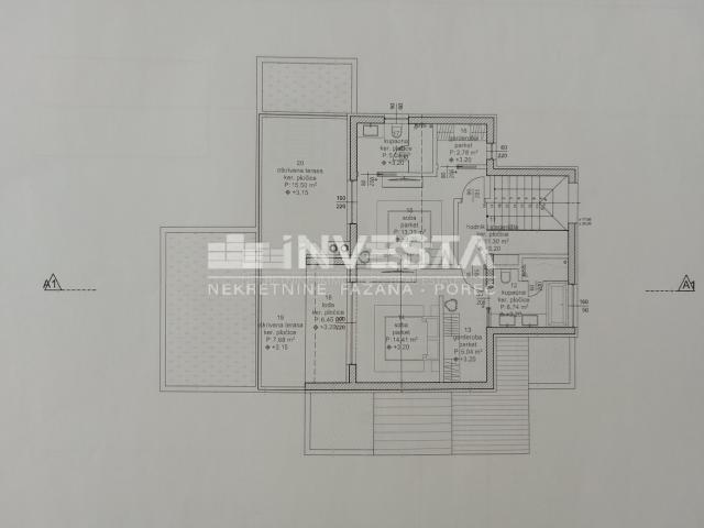 Umgebung von Baderna, Baugrundstück 598 m2 mit Projekt