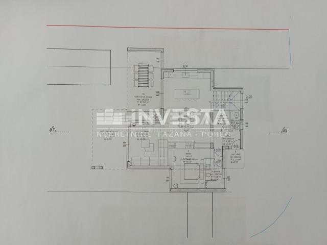 Okolica Baderne, građevinsko zemljište 598 m2 s projektom