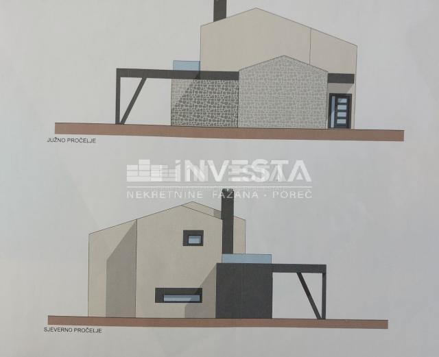 Okolica Baderne, građevinsko zemljište 598 m2 s projektom