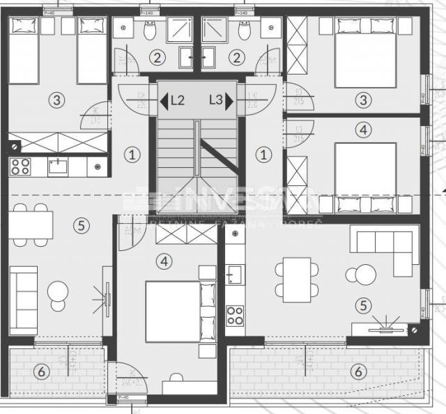 Pula, Štinjan, Wohnung im 1. Stock eines Neubaus, nahe dem Meer