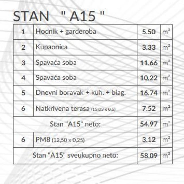 Pula area, two-room apartment on the 2nd floor of a new building, parking