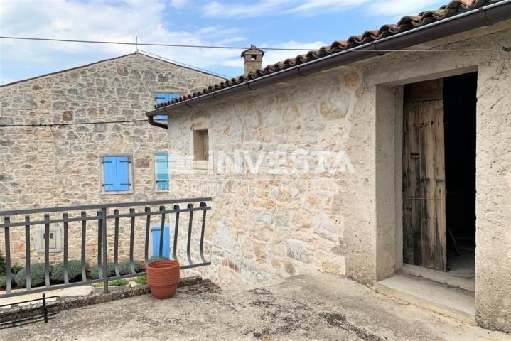 Vrsar area, stone Istrian house with yard and garage