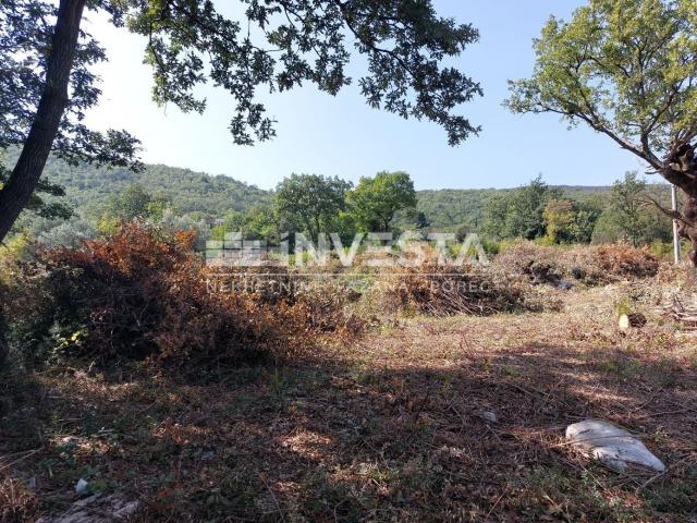 Labin area, building plot 4508 m2 with sea view