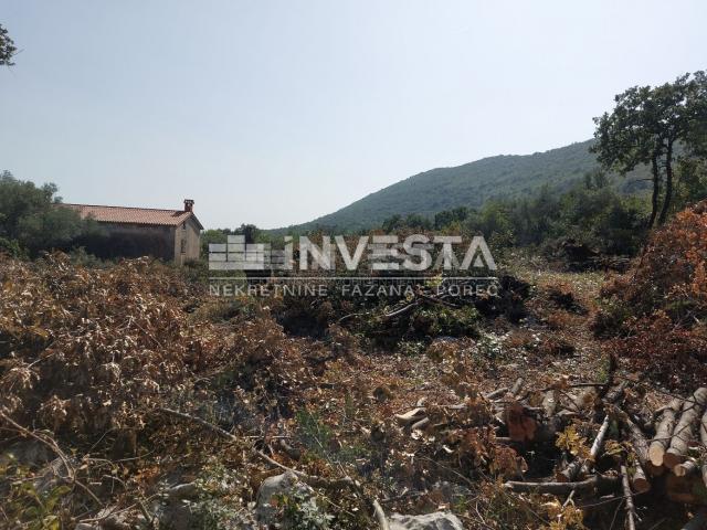 Labin area, building plot 4508 m2 with sea view