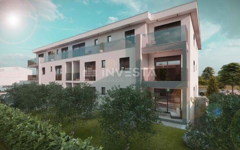 Štinjan, one-room apartment on the 1st floor of a new building, parking, near the sea