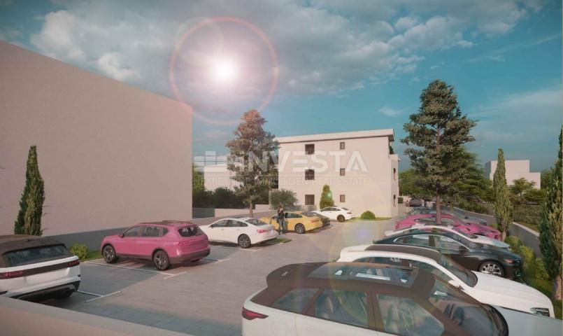 Štinjan, Einzimmerwohnung im 1. Stock eines Neubaus, Parkplatz, nahe dem Meer