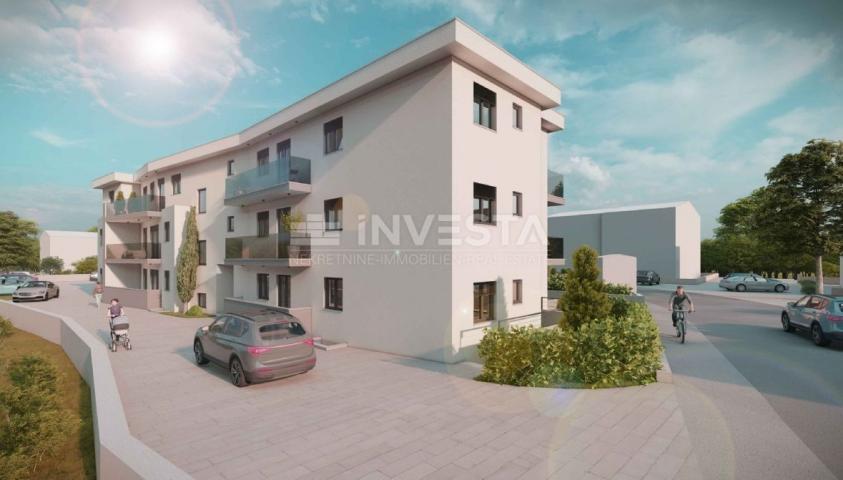 Štinjan, two-room apartment on the 1st floor of a new building, parking, near the sea