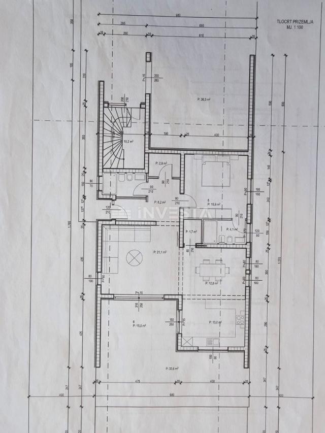 Pula okolica, atraktivno građevinsko zemljište s idejnim projektom