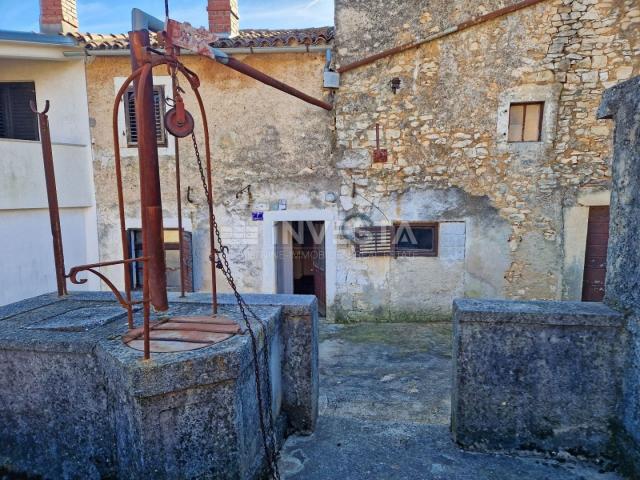 Surroundings of Barbana, Istrian stone house in a row for adaptation