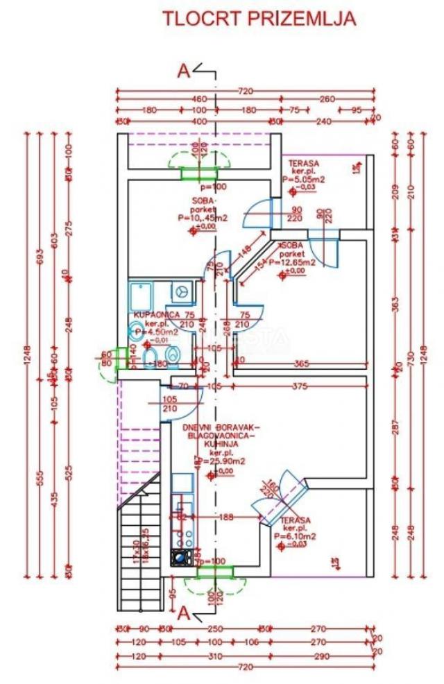 Medulin, stan 70, 42 m2 na vrhunskoj lokaciji, 2SS+DB, 200 m od mora