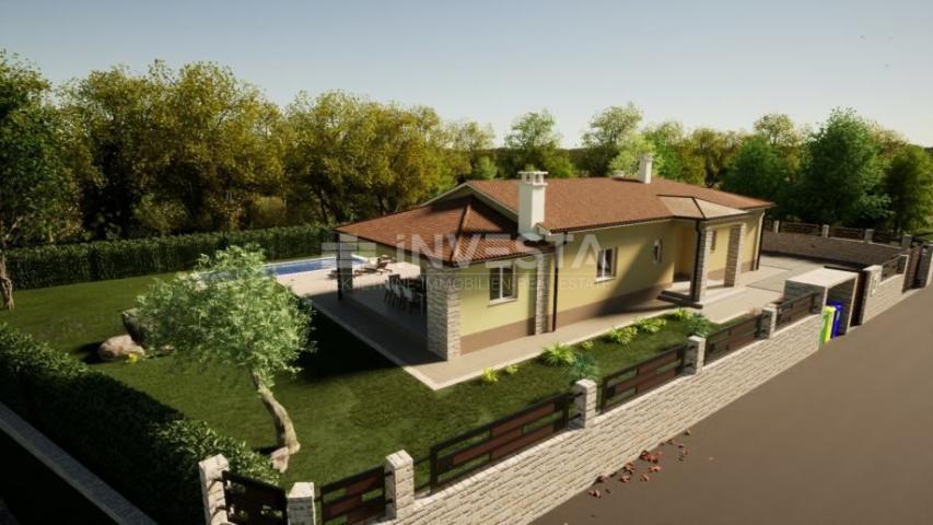 Istria, detached house under construction with 3 bedrooms and a tavern, 220 m2