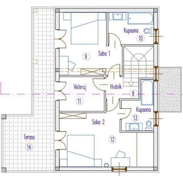 Umgebung von Vrsar, im Bau befindliche Villa mit Swimmingpool, 144 m2, 3 Schlafzimmer