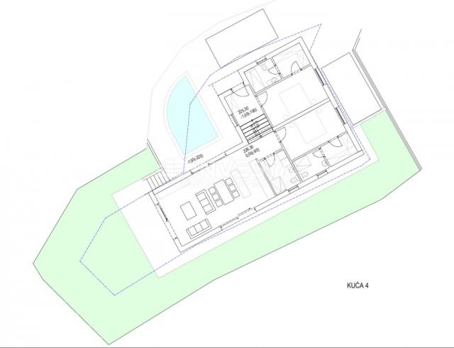 Vodnjan, Baugrundstück 482m² mit Projekt für ein Haus 120m²