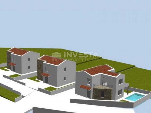 Vodnjan, surroundings - five building plots with a project for house construction