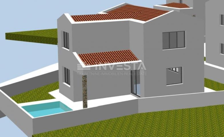 Vodnjan, surroundings - five building plots with a project for house construction