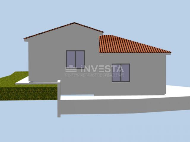 Vodnjan, surroundings - five building plots with a project for house construction