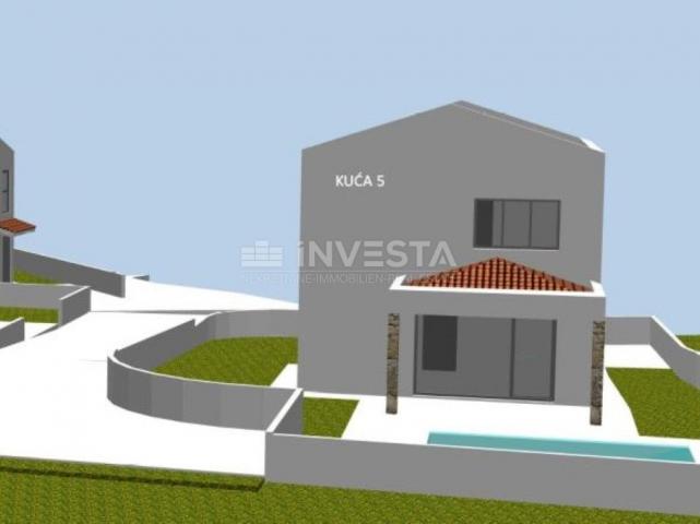 Vodnjan, surroundings - five building plots with a project for house construction