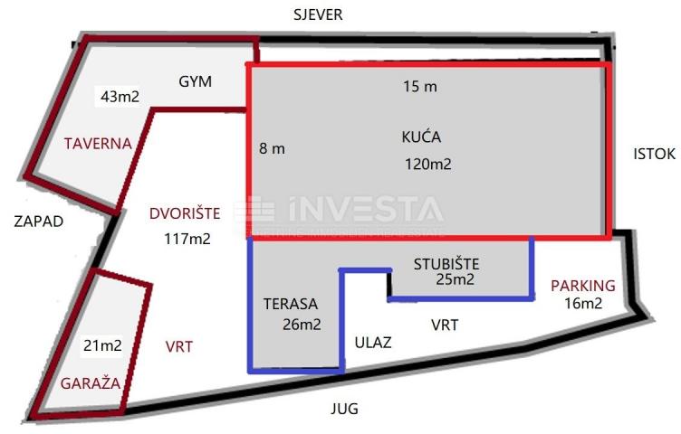 Ližnjan centar - Idealna kuća + taverna i garaža