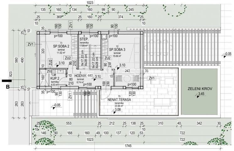 Kroatien, Istrien, Marčana, neu gebaute moderne Villa 157 m² mit Pool