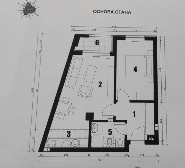 Stan 45. 85m2 novogradnja Niš ledena Stena cena66. 500 evra