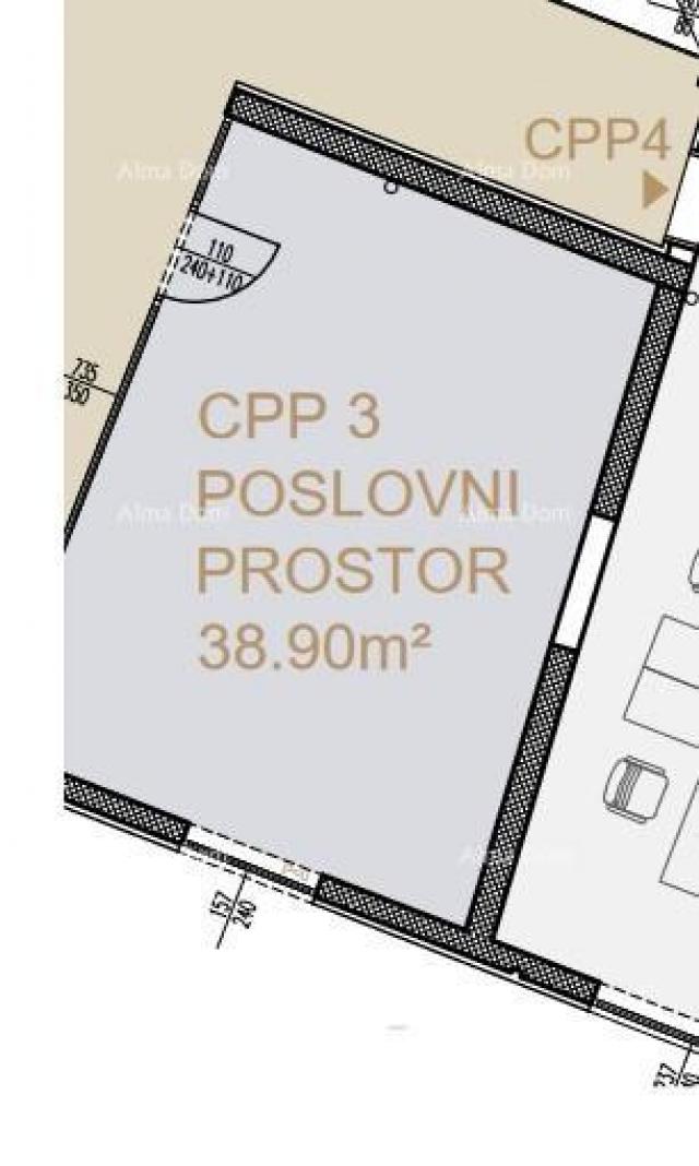 Business premise Commercial Space in New Residential-Commercial Project, Poreč – CPP3